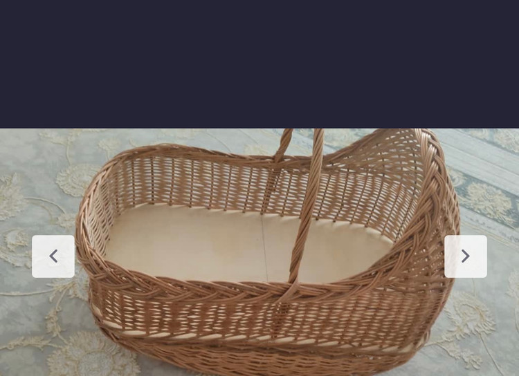 سبد حمل و کریر نوزاد حصیری مرواربافی کف 6میل