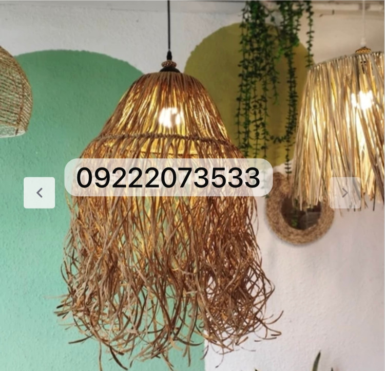 لوستر رافیا لوستر عروس دریایی ریش دار
