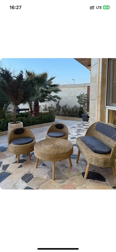 کاناپه حصیری دو نفره ارزانتر از همه جا ارسال فوری