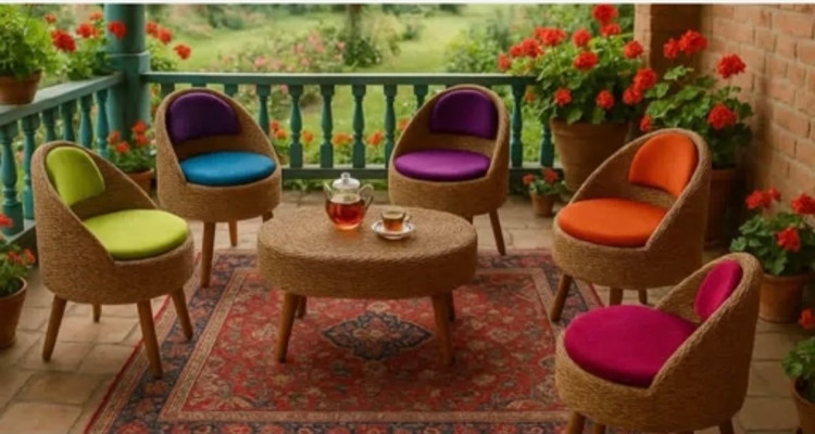 میز حصیری ۵۰،۶۰،۷۰،۸۰سانتی