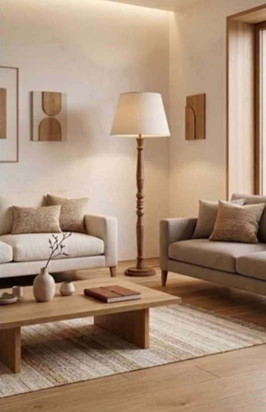 آباژور ایستاده چوبی