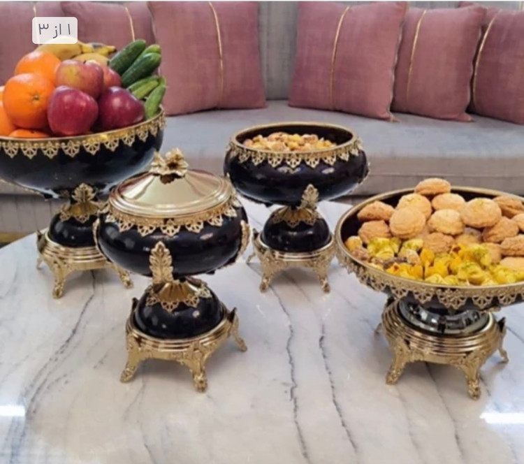 ظروف پذیرایی 4 تیکه مدل فرهی