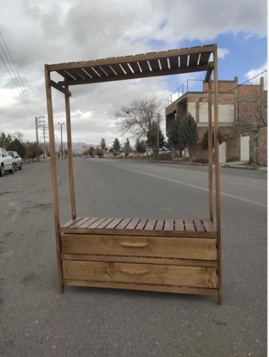 رگال  دو کشویی چوب روس