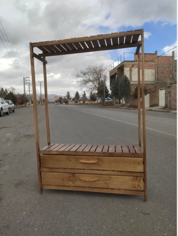 رگال دو کشویی چوب روس